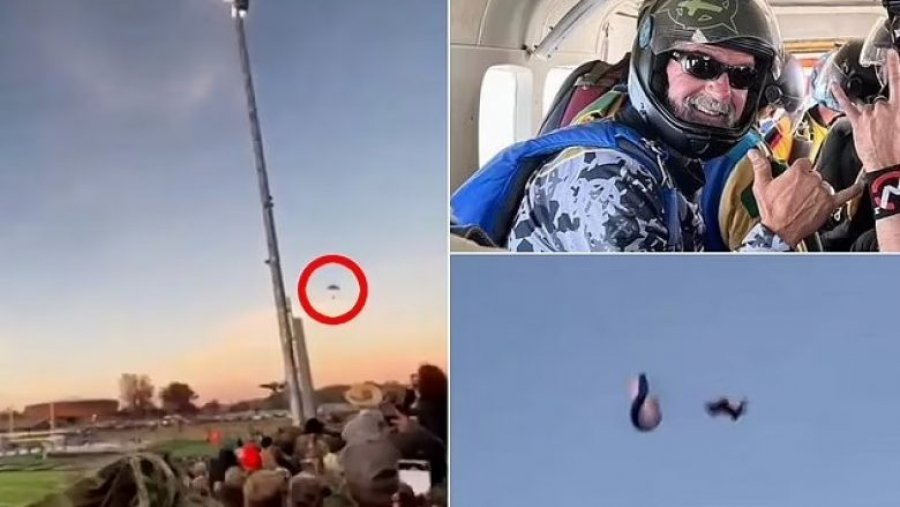Tentoi të bëjë akrobaci në ajër, parashutisti amerikan humb jetën para syve të familjarëve