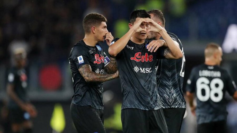 Napoli triumfon në ‘Olimpico’ ndaj Lazios dhe kap Milanin në krye të Serie A