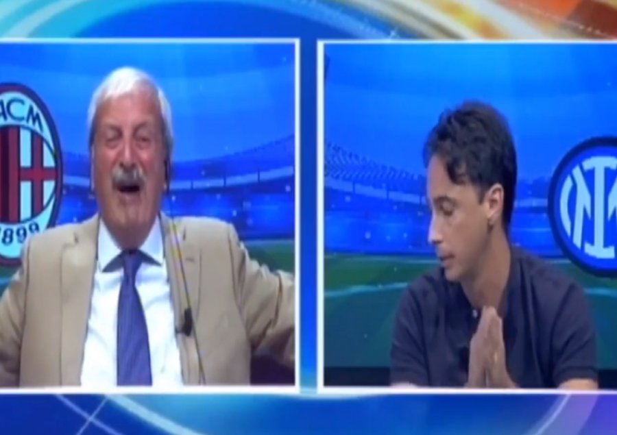 VIDEO/ Njihet si tifoz i ‘flaktë’ i Milanit, komentatori italian feston si i ‘çmendur’ golat ndaj Interit