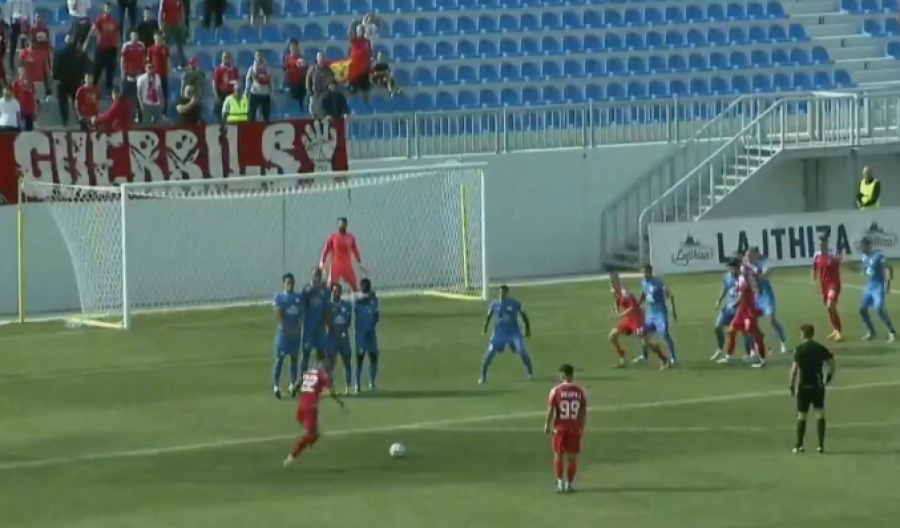 VIDEO/ Partizani kalon në avantazh në Kukës, Cara shënon një gol të bukur dhe goditet në momentin e festës