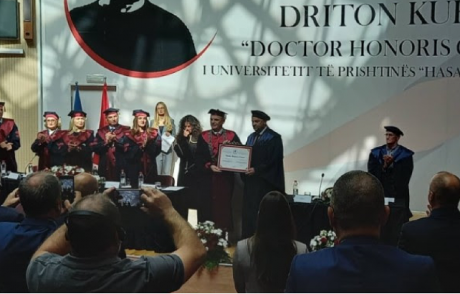 Driton Kuka nderohet me titullin 'Doctor Honoris Causa'