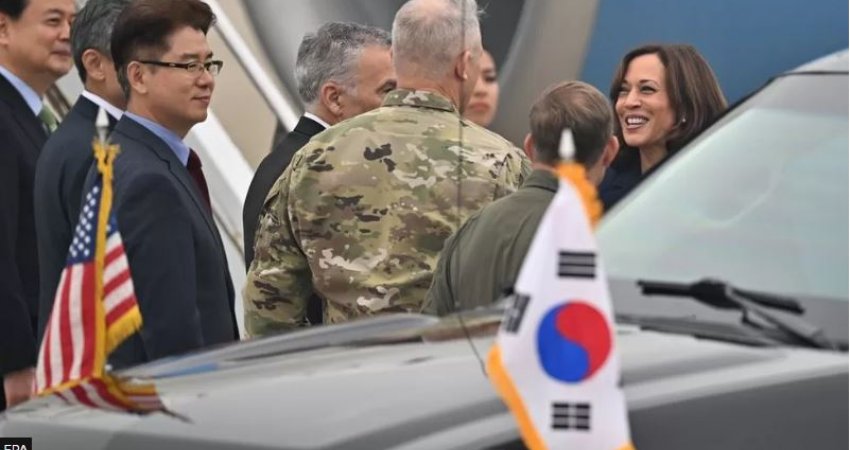 Kamala Harris në Korenë e Jugut një ditë pasi Koreja e Veriut lëshoi raketa
