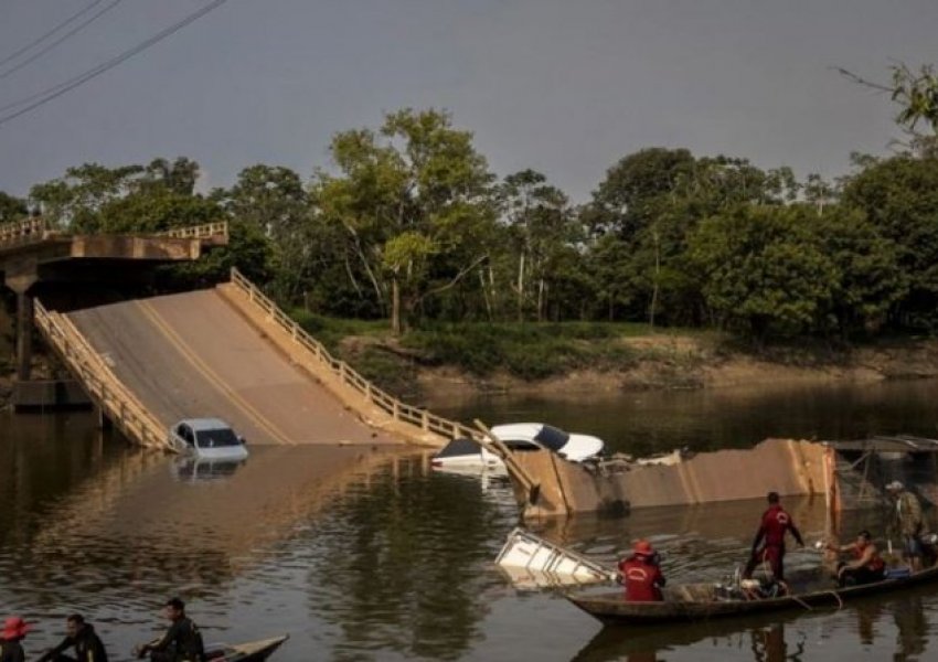 VIDEO/ Shembet ura në Brazil, tre të vdekur e disa të zhdukur