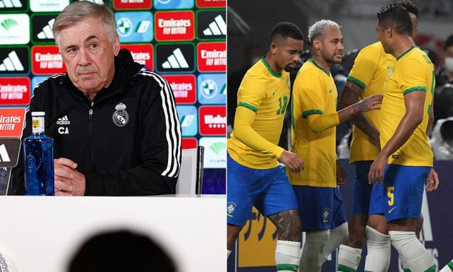Carlo Ancelotti e pranon: Ideja për të trajnuar Brazilin më frymëzon, por...