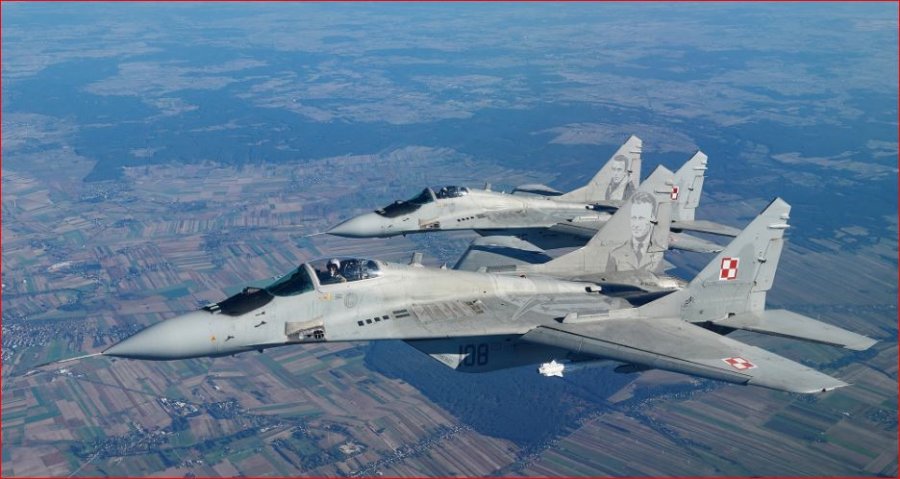 Polonia ka dërguar disa avionë luftarakë MiG-29 në Ukrainë