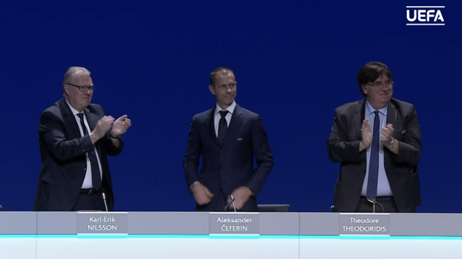 Aleksander Ceferin merr mandatin e tretë si president i UEFA-s