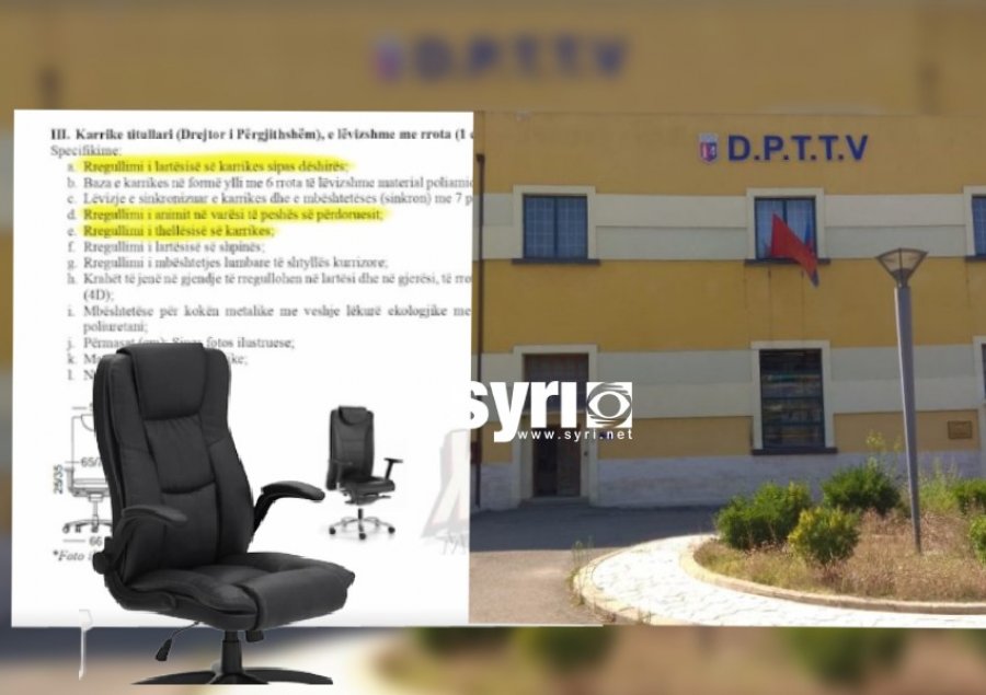 4 tavolina në zyrë/ Drejtori i Bashkisë Tiranë porosit karrige ultraluksoze
