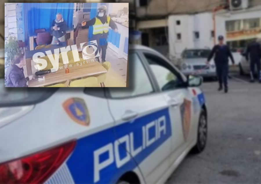 FOTO - Momenti i ekzekutimit të biznesmenit/ I ulur në tavolinë, autori me skafandër e jelek i drejton armën…