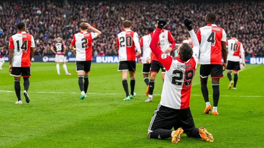 Feyenoordi nuk di të ndalet, vetëm dy fitore larg titullit të 16-të në histori