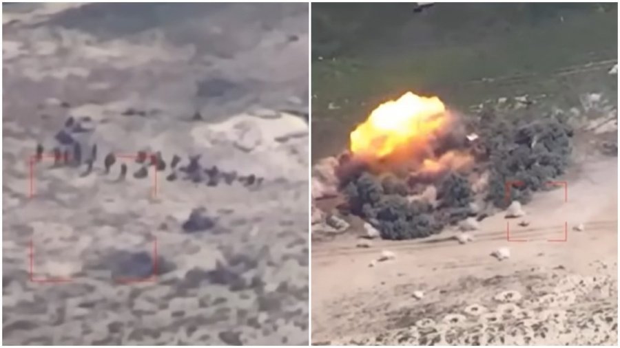 VIDEO/ Shpërthim masiv me HIMARS – Ukraina ‘hodhi në ajër’ qindra ushtarë rusë larg vijës së frontit
