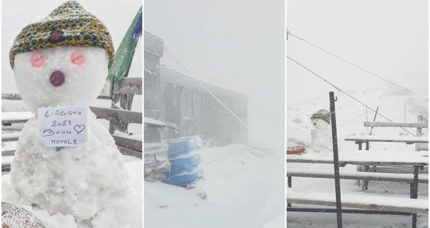 Bora në Itali, pronari i një strehe krijon 'dordolec' dhe uron Krishtlindjet