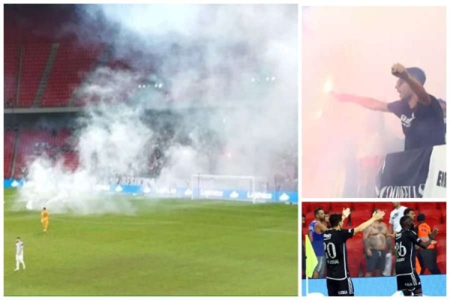 Kaosi dhe dhuna gjatë ndeshjes Tirana-Besiktas, UEFA ndëshkon klubin turk