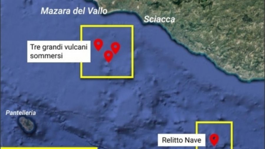 Tre vullkane të reja zbulohen në shtratin e detit, në ngushticën e Siçilisë