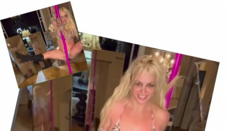 'Kam blerë një shtyllë kërcimi'- Britney Spears shfaqet shumë sensuale me kërcimin e saj