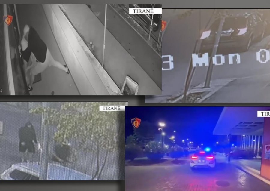 VIDEO/ Si skena filmi: Shih si vjedhin natën hajdutët në  Tiranë