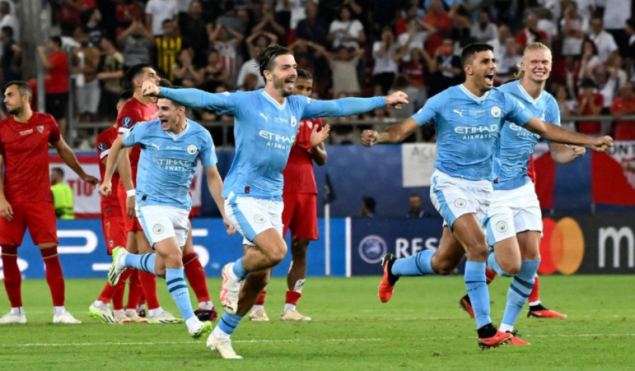 Manchester City fiton Superkupën e Europës, Sevilla thyhet me penallti