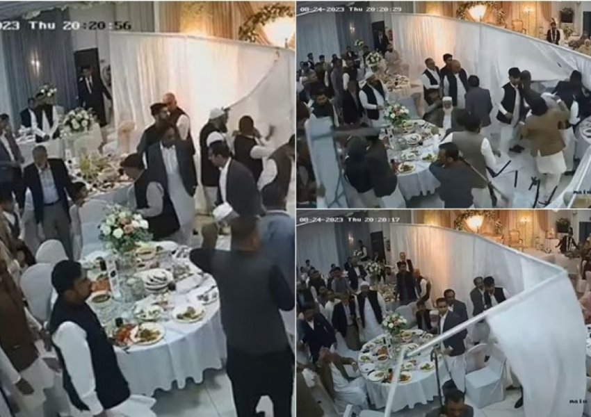 VIDEO/ Angli, dasma luksoze kthehet në një sherr masiv, të ftuarit nuk ‘kursejnë’ as karriget