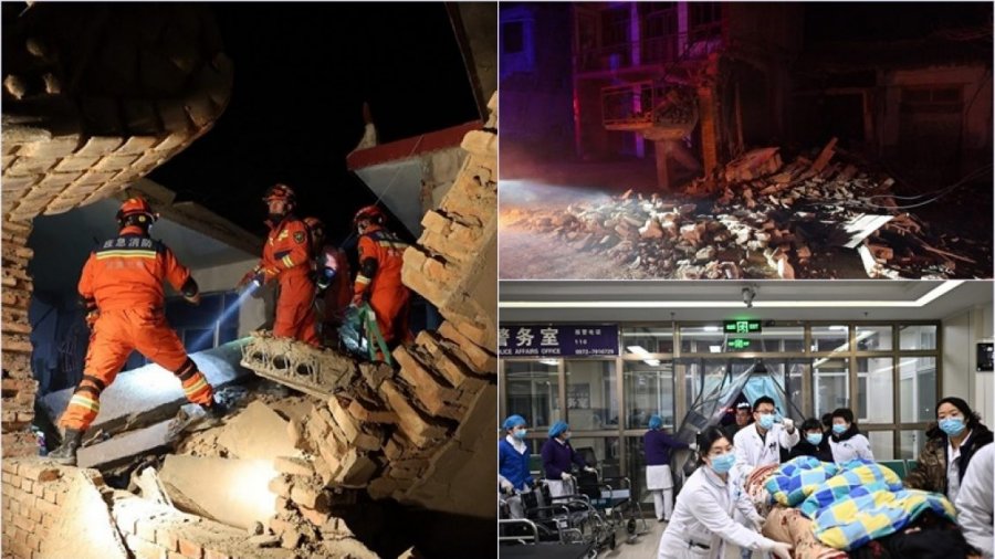 Mbi 100 të vdekur, pamje të tërmetit të fuqishëm në Kinë 
