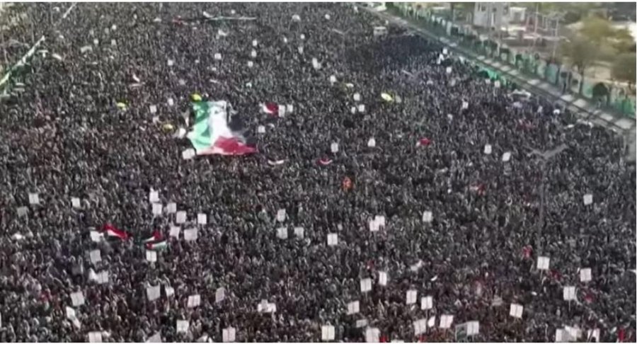 VIDEO/ Mijëra protestojnë në Jemen kundër luftës në Gaza dhe SHBA-së