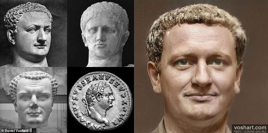 FOTO/ Inteligjenca Artificiale ‘rikthen në jetë’ 54 perandorë romakë