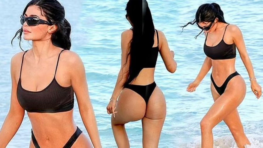 Nuk është gjithçka Photoshop/ Kylie Jenner mahnit me trupin e tonifikuar në plazh