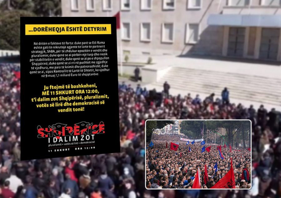‘Dorëheqja është detyrim’/ Publikohet slogani i 'protestës së 11 Shkurtit' për aferën Rama-McGonigal