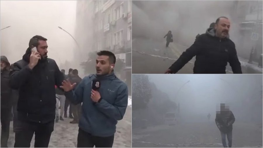 VIDEO/ Momenti kur tërmeti i dytë godet Turqinë, pamjet gjatë transmetimit live