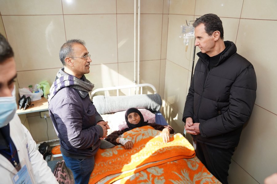 Presidenti sirian viziton spitalin e Alepos