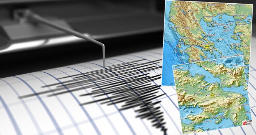 Një tërmet 3.9 ballësh, godet Greqinë