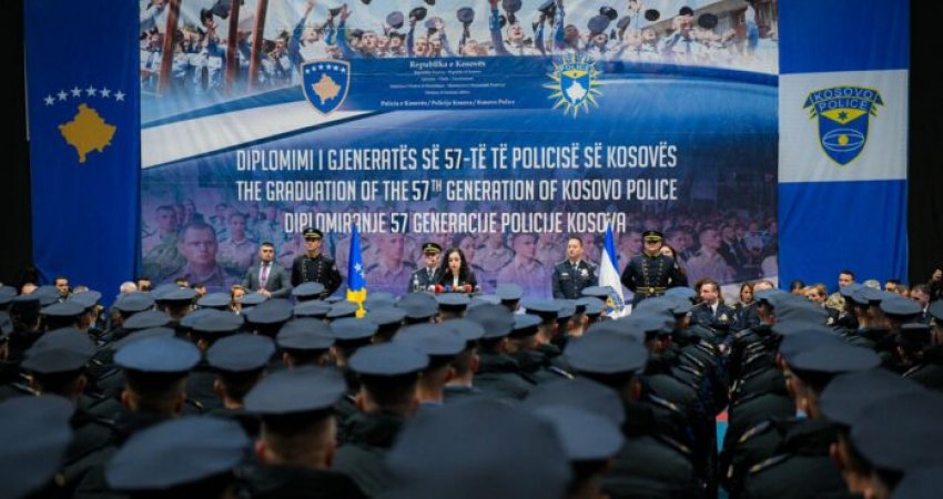 Presidentja krenohet me gjeneratën e 57-të të Policisë së Kosovës që sot diplomoi