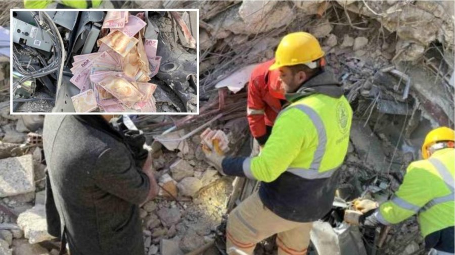 Zbulohet kasaforta e bankës nën rrënojat e tërmetit në Turqi