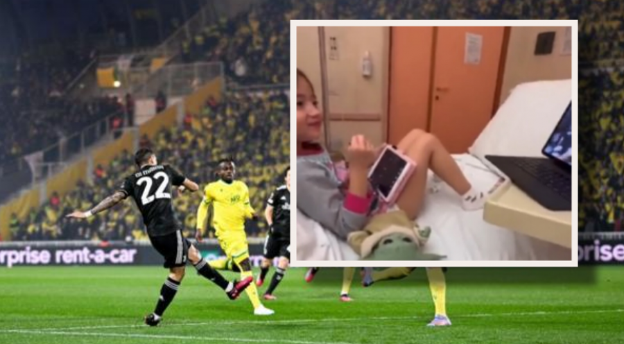 VIDEO emocionuese/ Vajza e Di Marias shijon golat e babait nga spitali