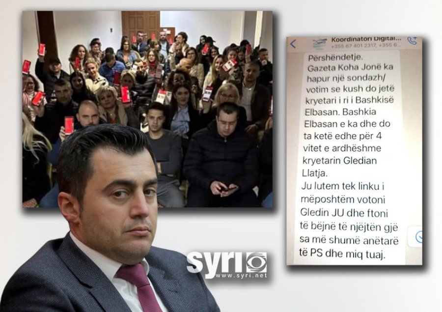 Llatja i Elbasanit terror punonjësve në bashki: Më nxirrni fitues tek sondazhi se është jetik për mua!