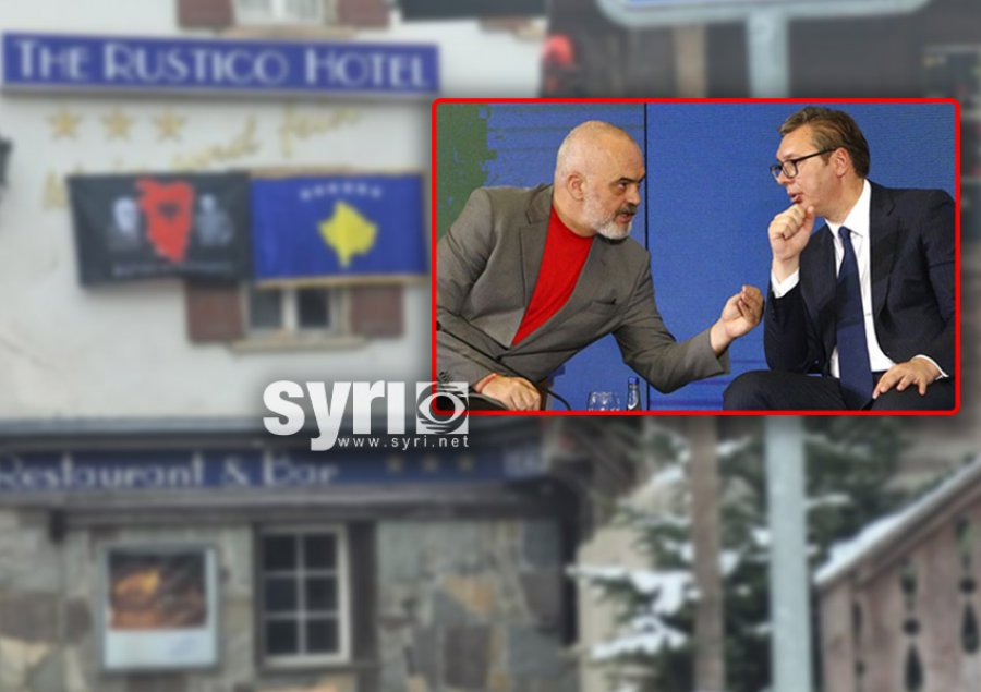 Rama me Vuçiçin në Davos/ Serbët tërbohen sërish me flamurin ‘Autochthonous’