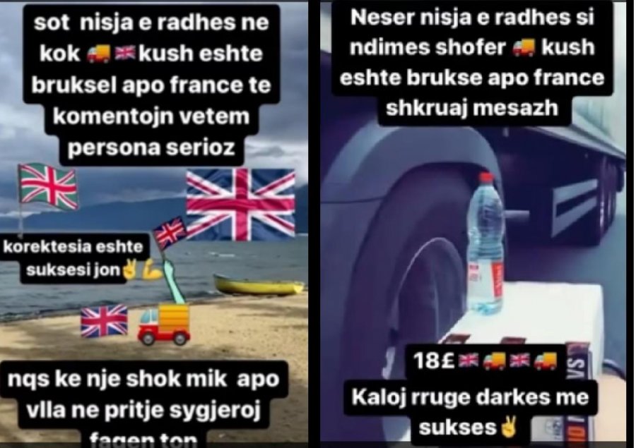 Daily Mail: Bandat shqiptare nisin reklamat në TikTok, ofrojnë udhëtime me kamion për në Londër