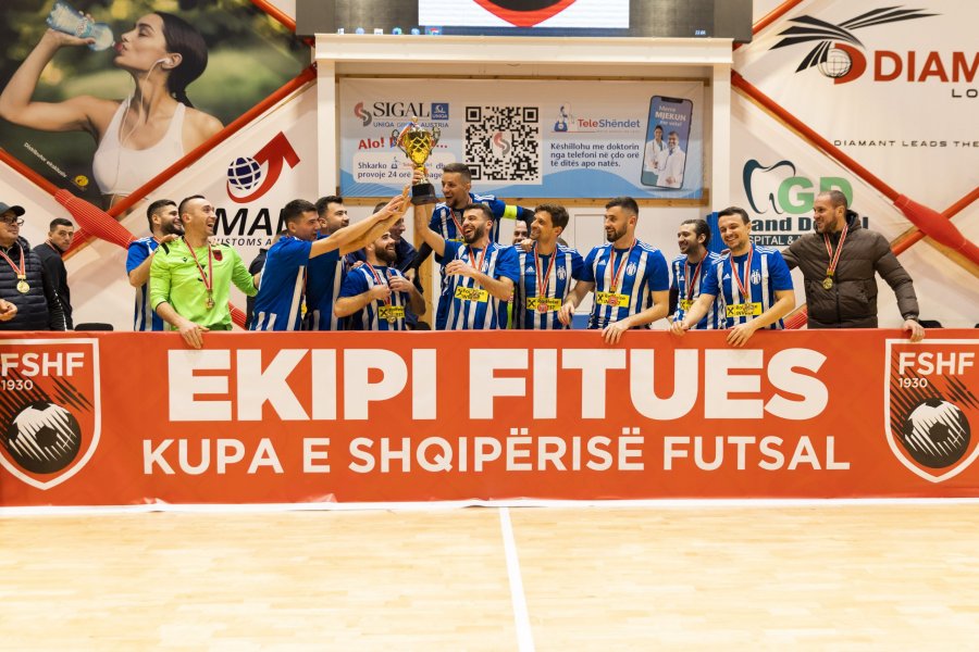 Kupa e Shqipërisë në Futsall 2023 / Tirana mund Diamantin në finale dhe siguron trofeun