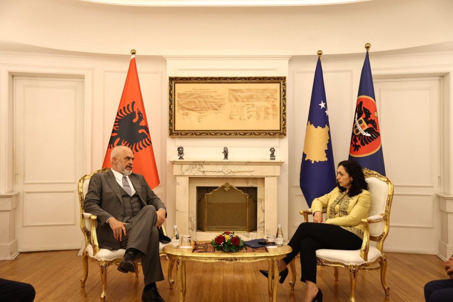 Edi Rama në Prishtinë, takohet me Presidenten Vjosa Osmani