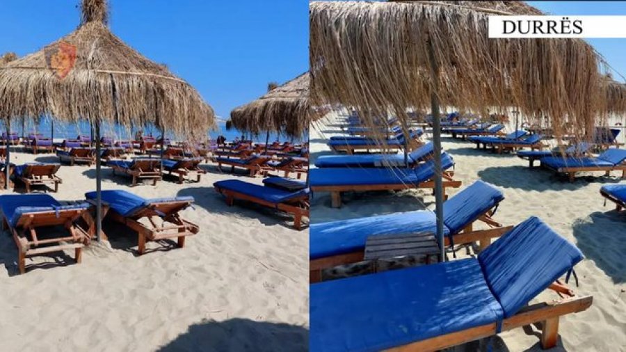 Sekuestrohen mbi 180 shezlongë dhe çadra në Durrës, kishin zënë hapësirat e plazhit publik