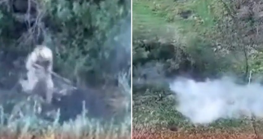 VIDEO/Dronët e ukrainasve shumë efikas, i godasin rusët në zonën malore