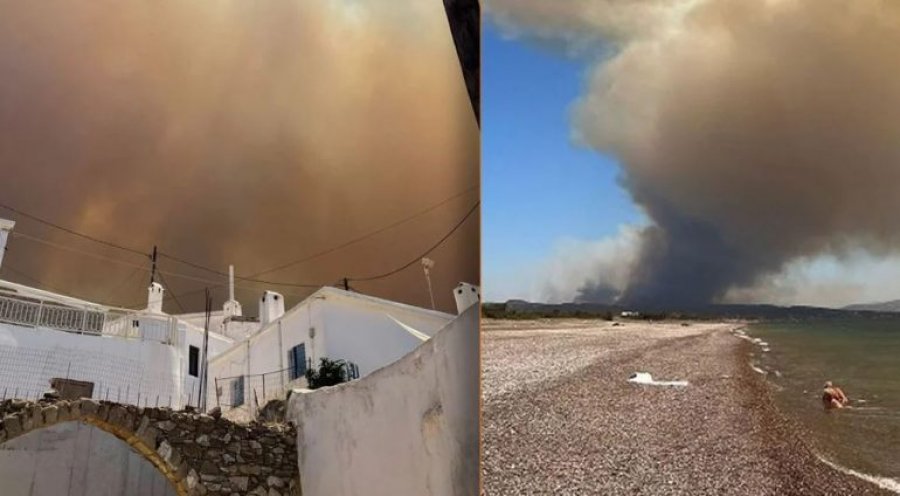 Zjarri në Greqi del jashtë kontrollit, në Rodos evakuohen 1000 banorë