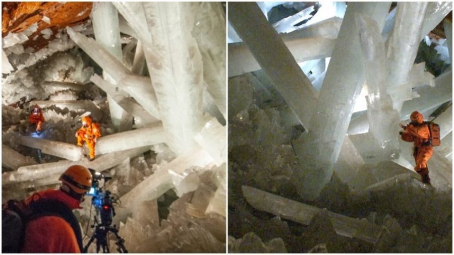 Brenda shpellës vdekjeprurëse me kristale në Meksikë, ku nuk mund të rrini më shumë se 15 minuta