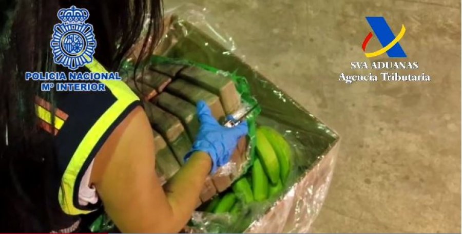Kapen 5 tonë kokainë të fshehura brenda një ngarkese me banane, arrestohen 5 shqiptarë