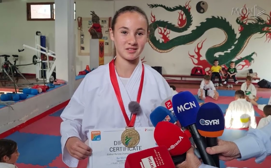 ‘Kampione në karate’, 12-vjeçarja nga Lushnja i sjell Shqipërisë medalje ari
