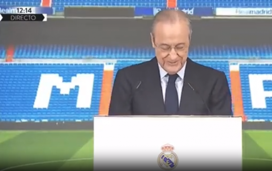VIDEO/ Florentino Perez ngatërron Modric me yllin e basketbollit: E falënderojmë për pjesëmarrjen