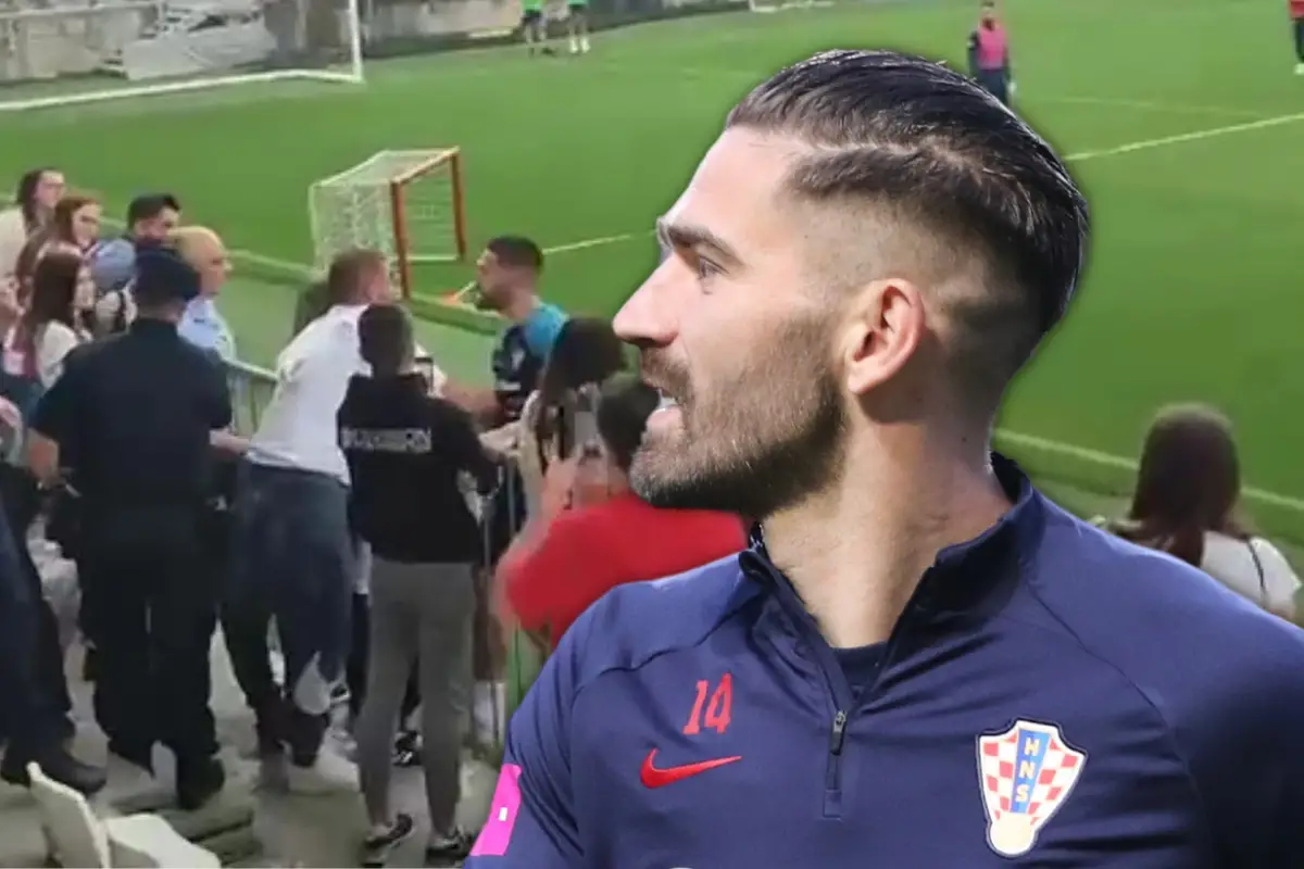 VIDEO/ Tension në stërvitjen e Kroacisë, lojtari përplaset me tifozët