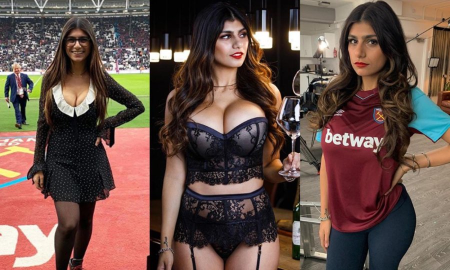 FOTO/ Mia Khalifa karikon West Hamin para finales me Fiorentinën