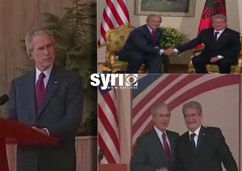 16 vjetori i vizitës së George W. Bush, Berisha: Mirënjohje të pakufishme për mikun tonë të shquar!