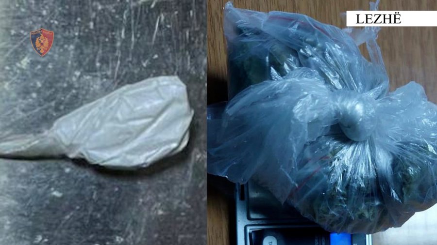 FOTO/ Kapen me doza kanabisi dhe kokaine, arrestohen 2 persona në Lezhë