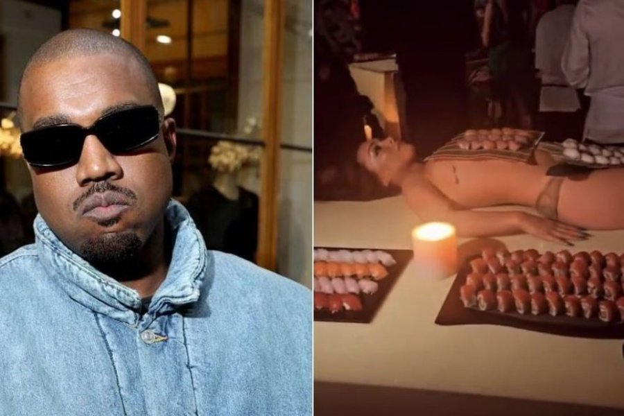 Vajza nudo me sushi në trup! Festa e ditëlindjes së Kanye West u quajt një ‘degjenerim’