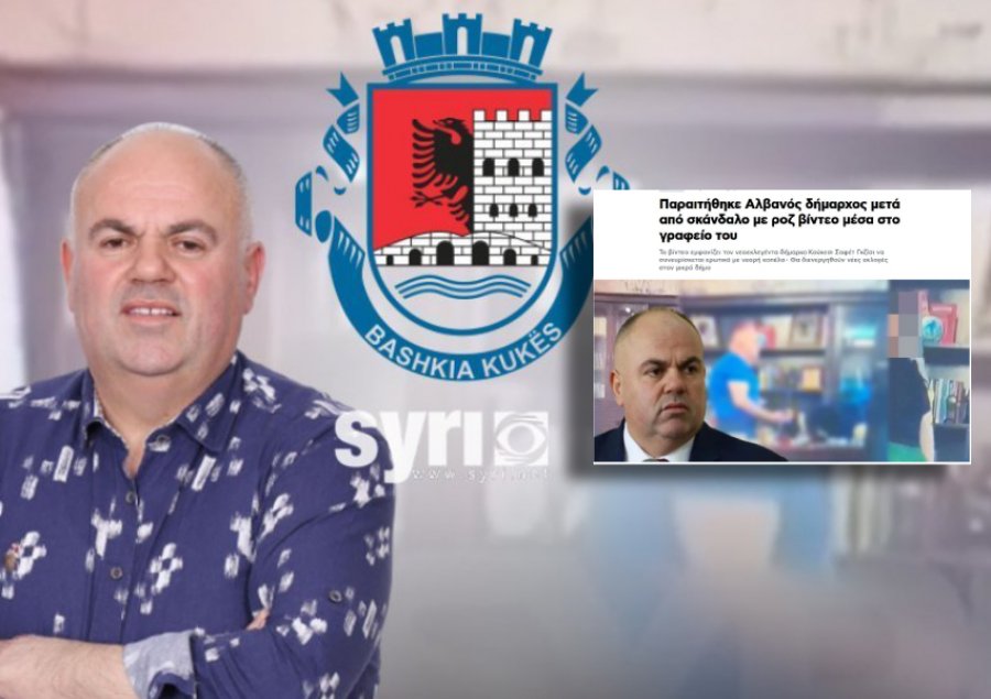 Media greke për Safet Gjicin: Kryebashkiaku shqiptar dha dorëheqjen pas skandalit të videos rozë në zyrën e tij
